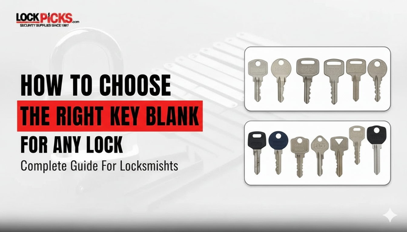 thumbnail interactive-video image 1 of Locksmith 120 Key Blank Starter Set - 10 Each Of 12 Common Ilco-Jet-Taylor Blanks 1 of 4