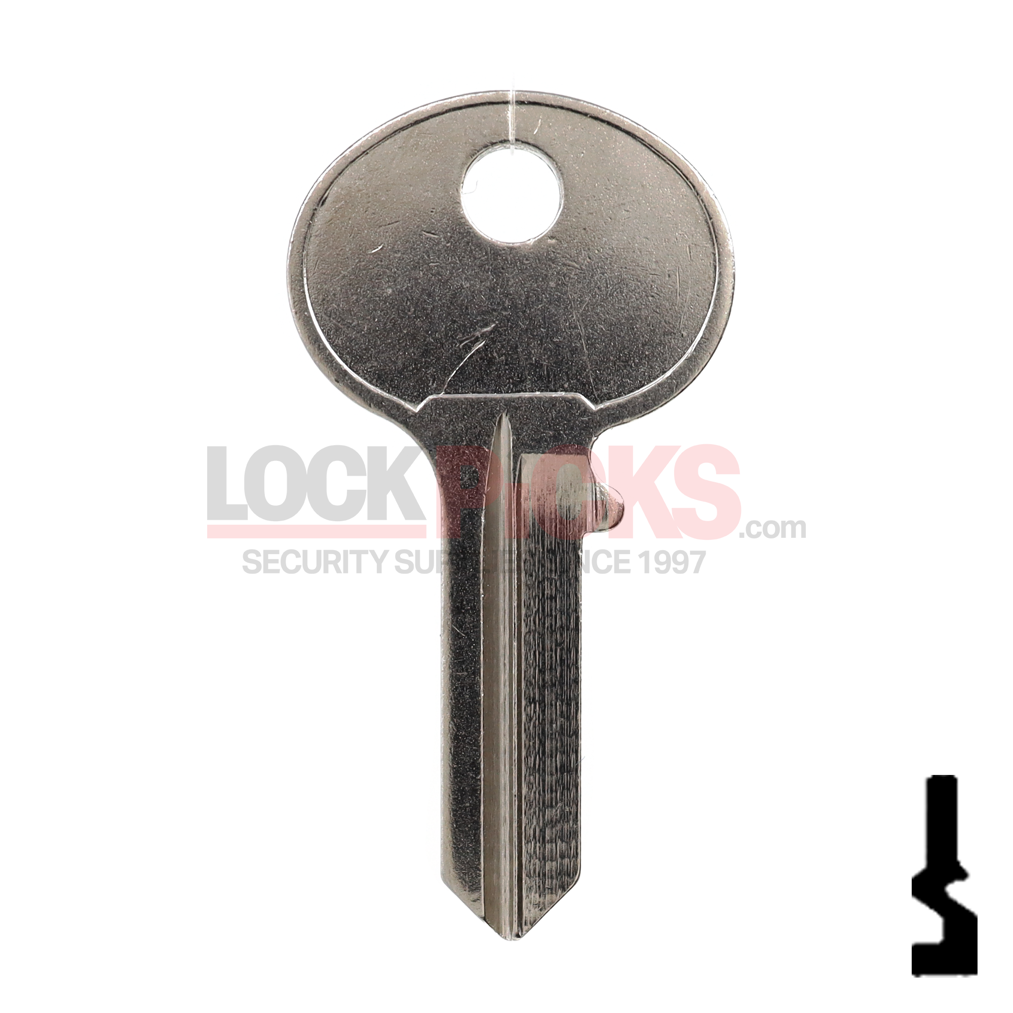 50 Stück C0106 Schlüsselrohlinge – Kompatibel Mit C0106 Schließanlagen, Messing/Nickel, 5-Pin