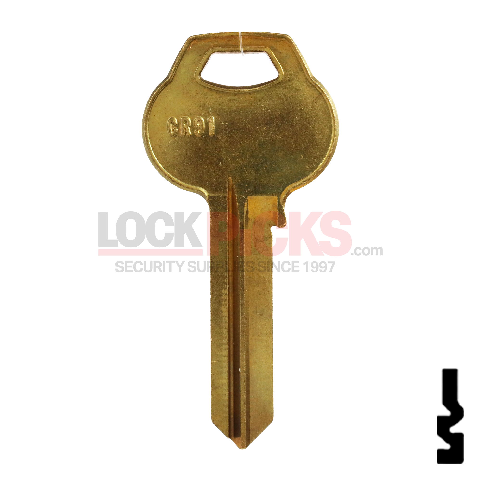 CorbinRusswin (CR91, COR-217) Brass Key Blank – Lockpicks.com
