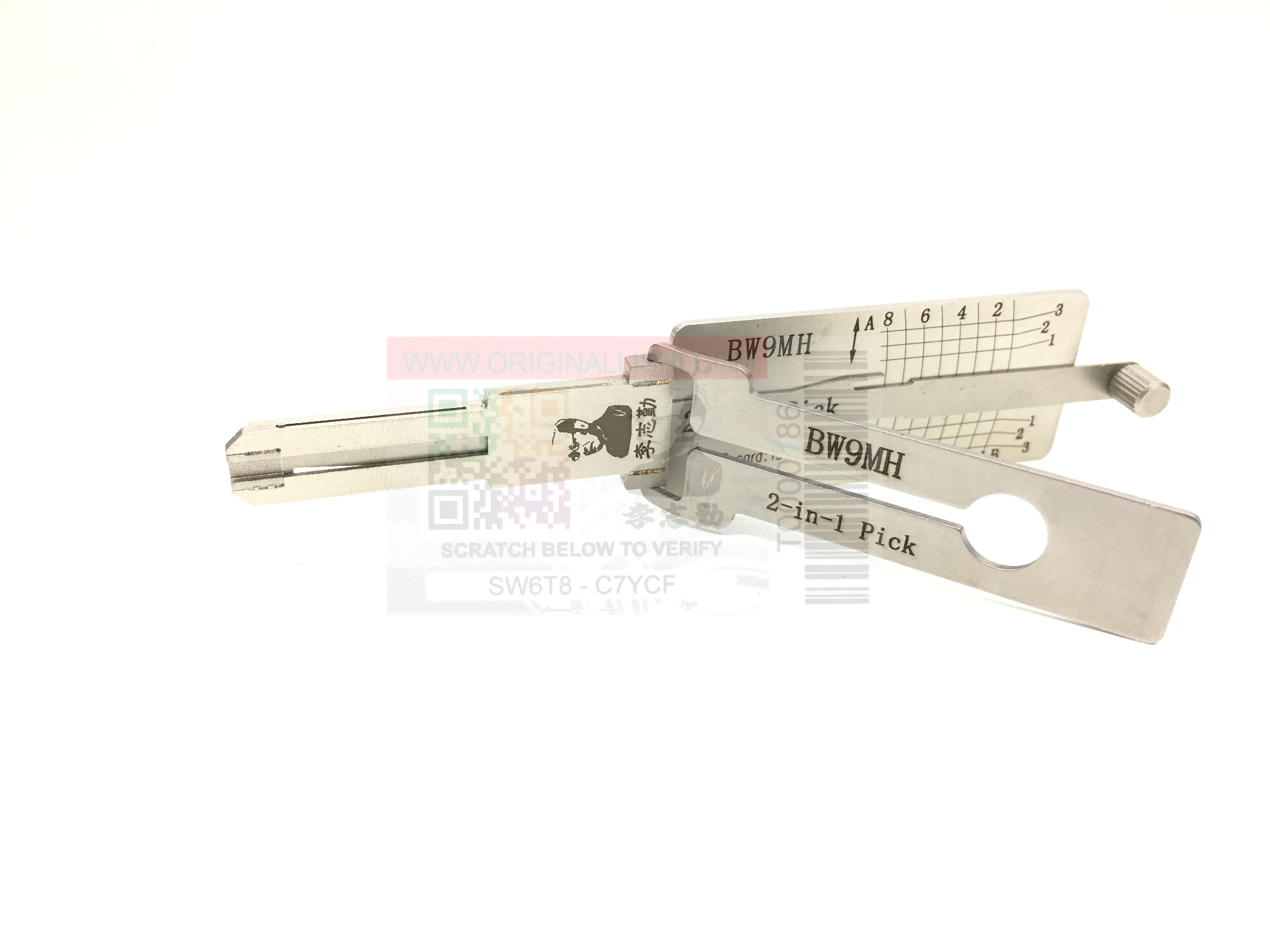 Original Lishi BMW Motorcycle (BW9MH) 2-in-1 Tool with Anti-Glare