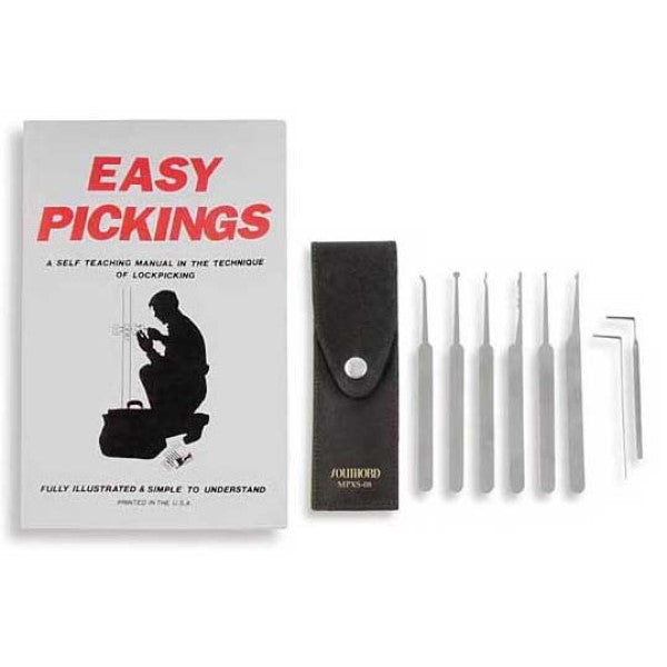 8 Piece Lock Pick Set with book - MPXS-08B – Lockpicks.com