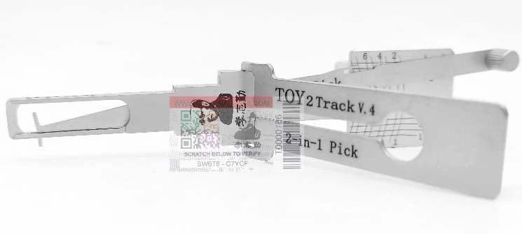 リリスツール　2セット Toyota/Lexus TOY2T-V4-CUTOUT 2-in-1 Tool by Original Lishi