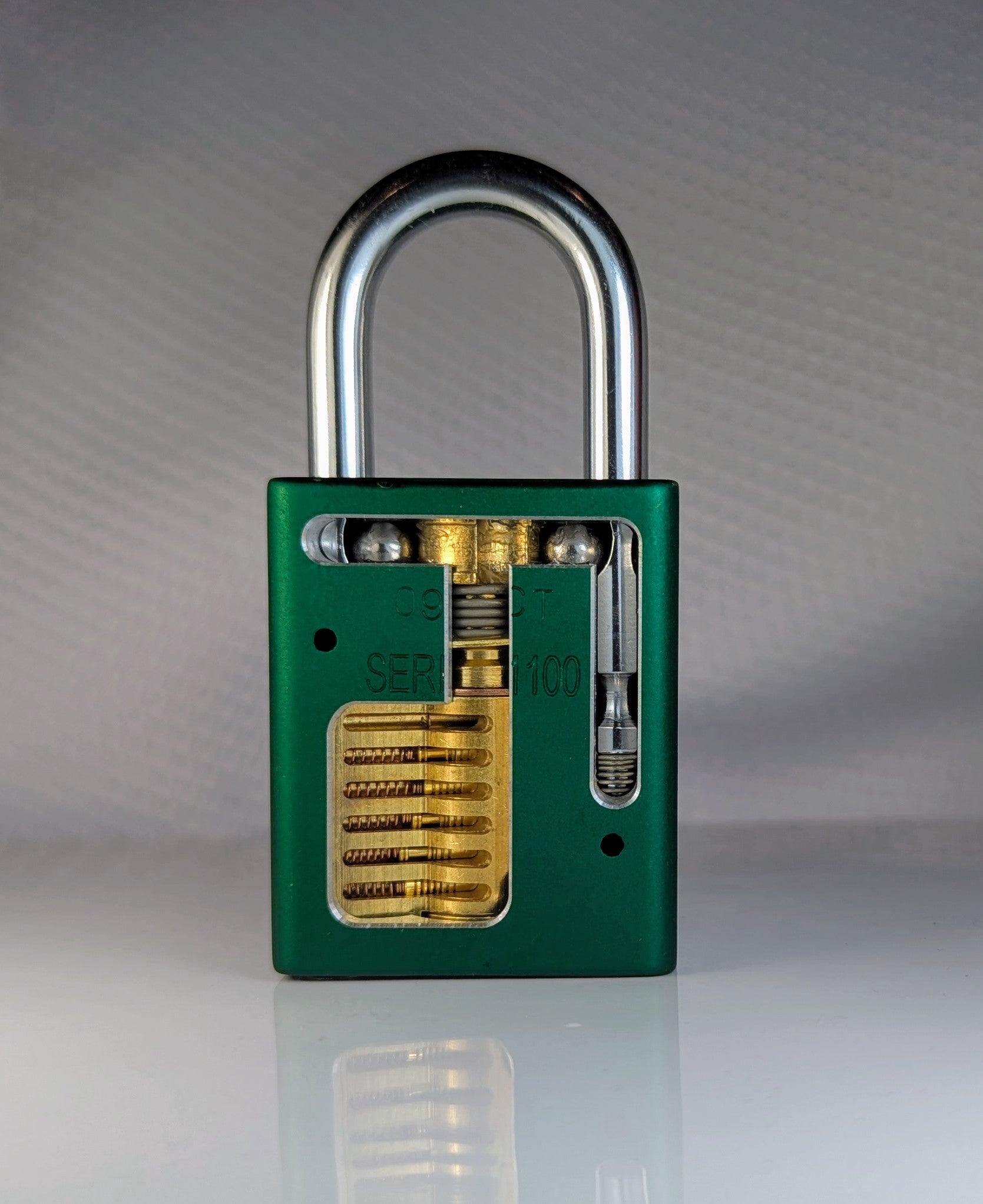 American 1100 Cutaway Training Padlock – CNC Milled – Lockpicks.com