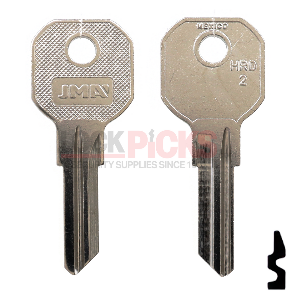 Hurd (HRD-2D, 1536) Key Blanks