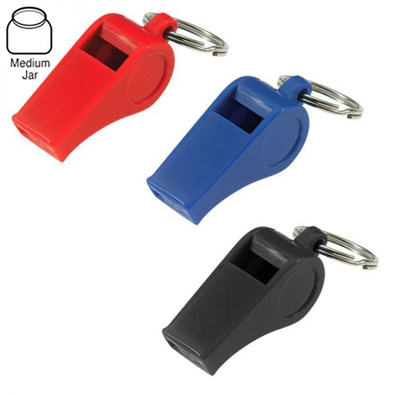 Whistle w/ Ring Assorted (25/Jar) -by Lucky Line