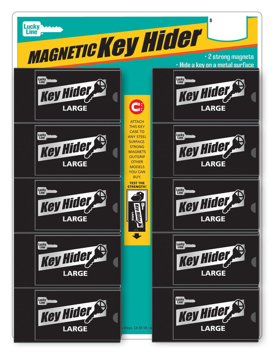 Large Magnetic Key Hider Display (10/Cd) -Lucky Line