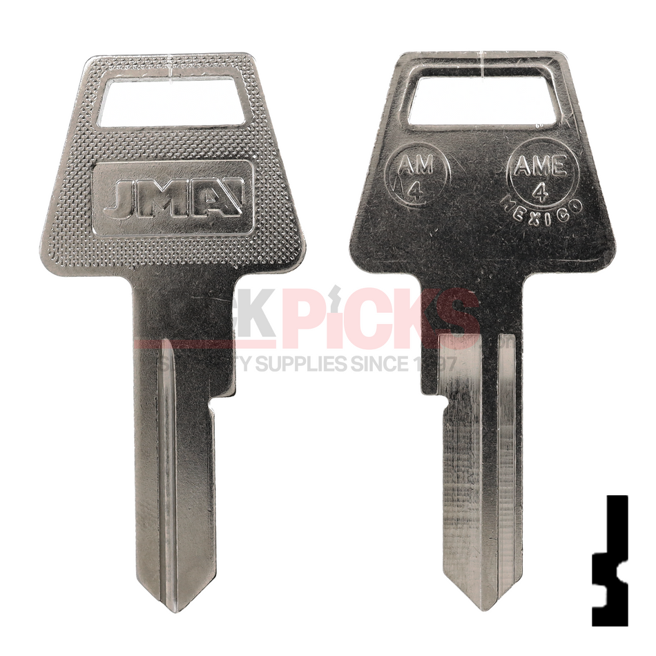 American Lock (AM6L, AM4, AME-4, 1653) Blank