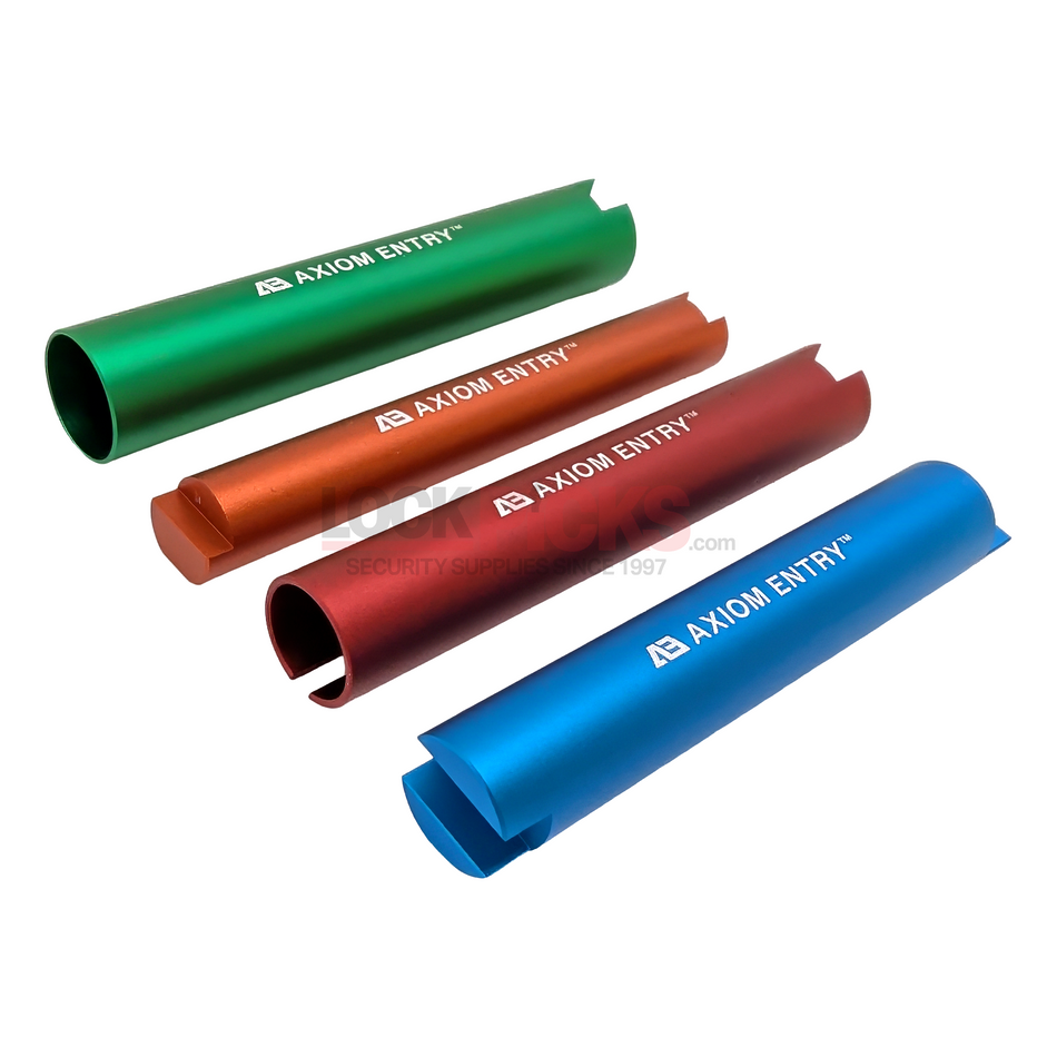 4pc Anodized Plug Follower Set,  Color-Coded Rekeying Tool -by Axiom Entry