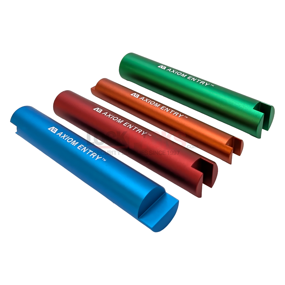 4pc Anodized Plug Follower Set,  Color-Coded Rekeying Tool -by Axiom Entry