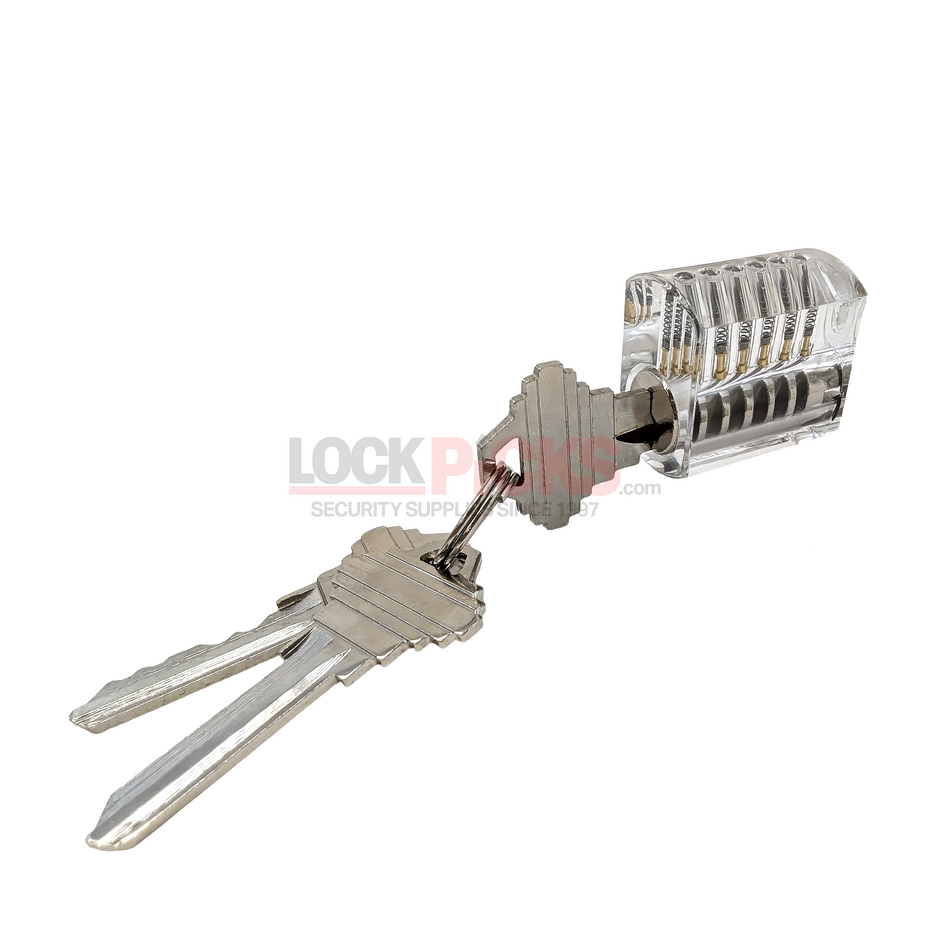 Axiom Entry Clear Practice Lock (Spool Pins)