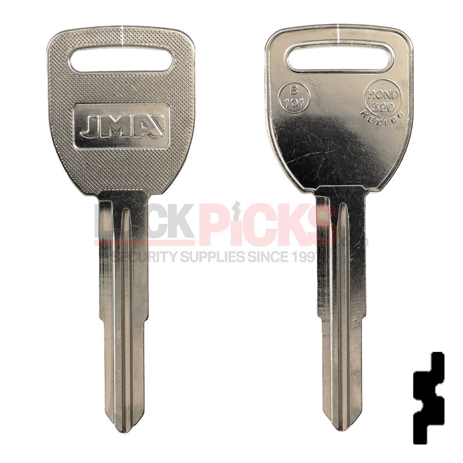 Isuzu/GM Key Blank (B101-NP, HOND-32D, X250)