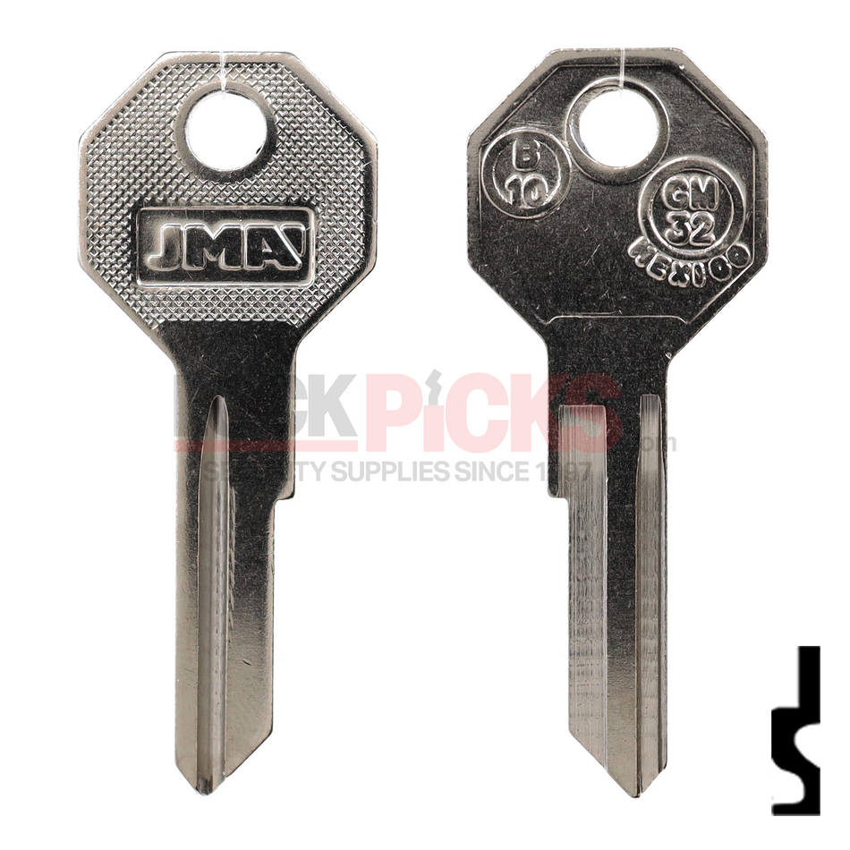 GM (B10-NP) Key Blank