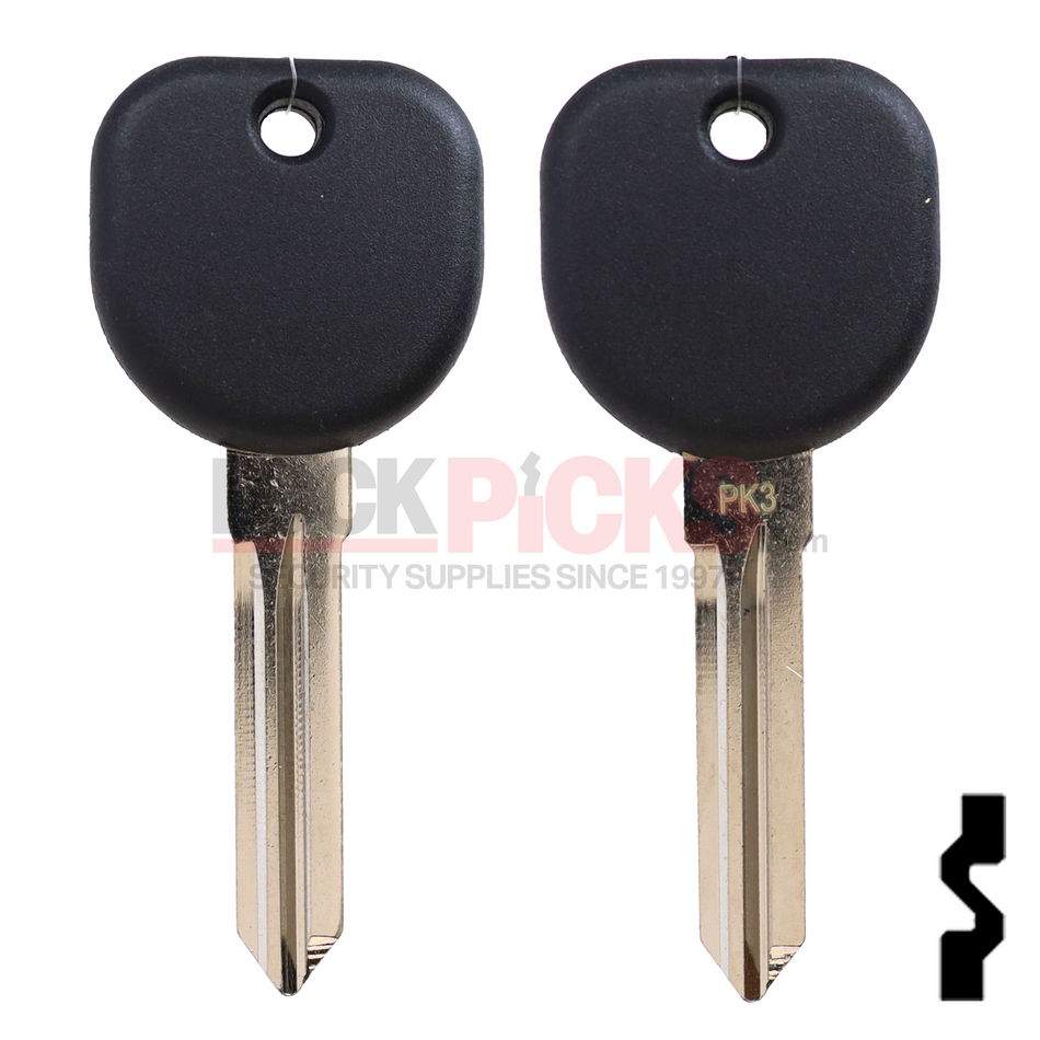 GM (B107PT, 5902386, PT04-PT) Cloneable 13 Chip Transponder Key -by Kee-Co