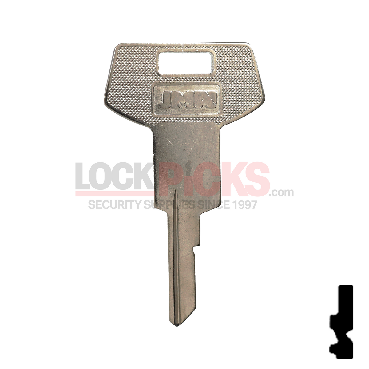 644 Marked Key GM (B64-NP, P1098WC) Nickel Plated Key Blank -by JMA – Lockpicks.com
