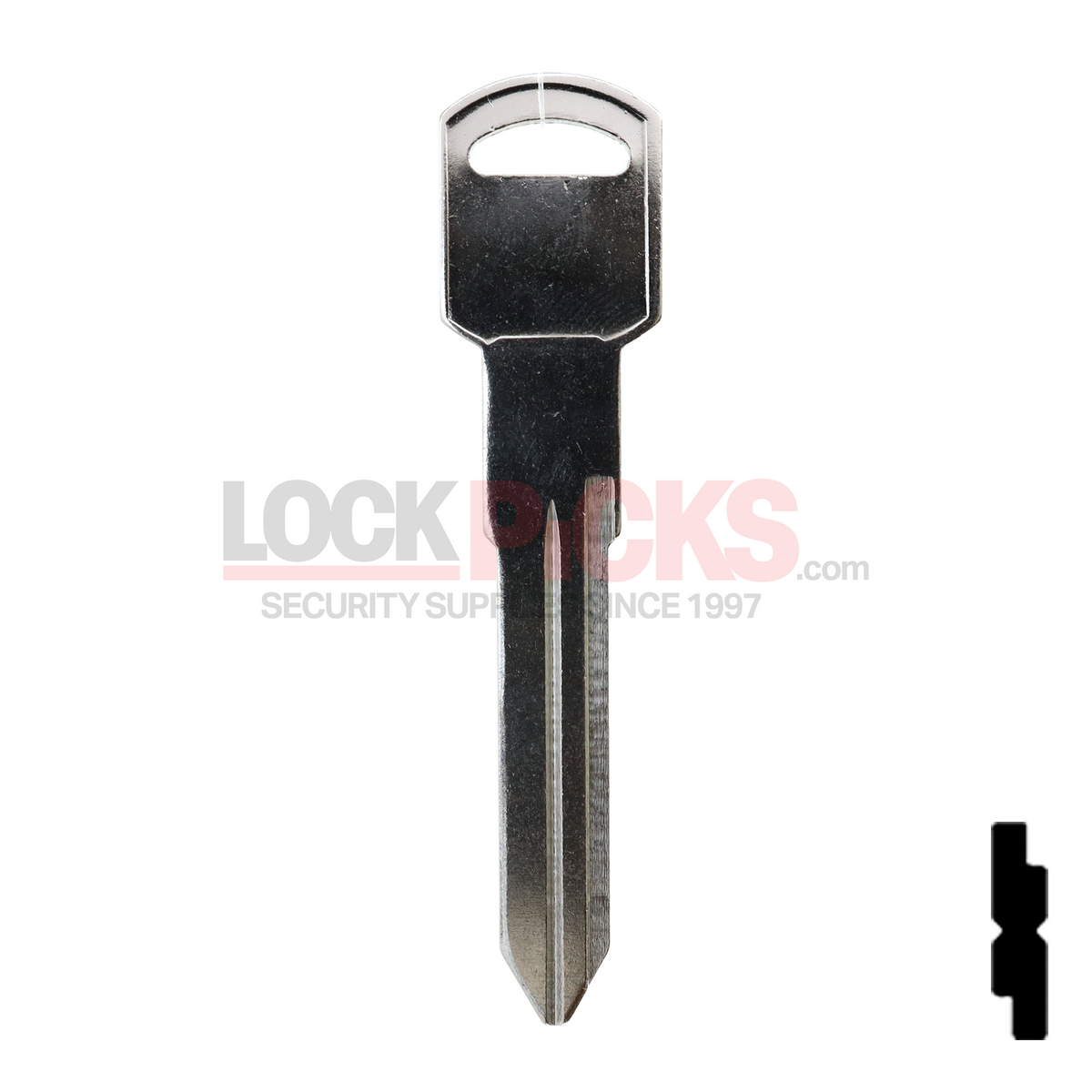 N106 Key GM (B86-NP,P1106) NP Key Blank -by JMA – Lockpicks.com
