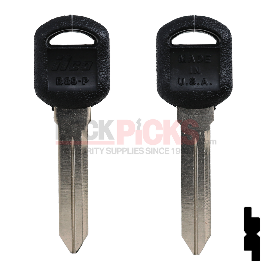 GM (B89-P,P1107) PH Key Blank