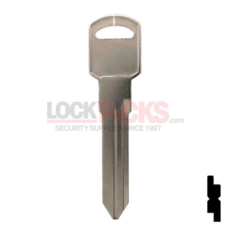GM (B92-NP, P1109) Key Blank