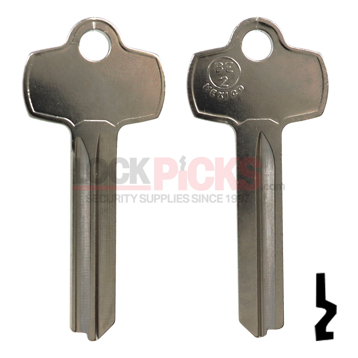 BEST 'A' (BE2-NP, A1114A) NP Key Blank - JMA | Lockpicks.com
