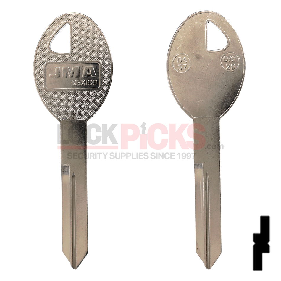 Nissan Key Blank (DA37-NP, DAT-20, X242)