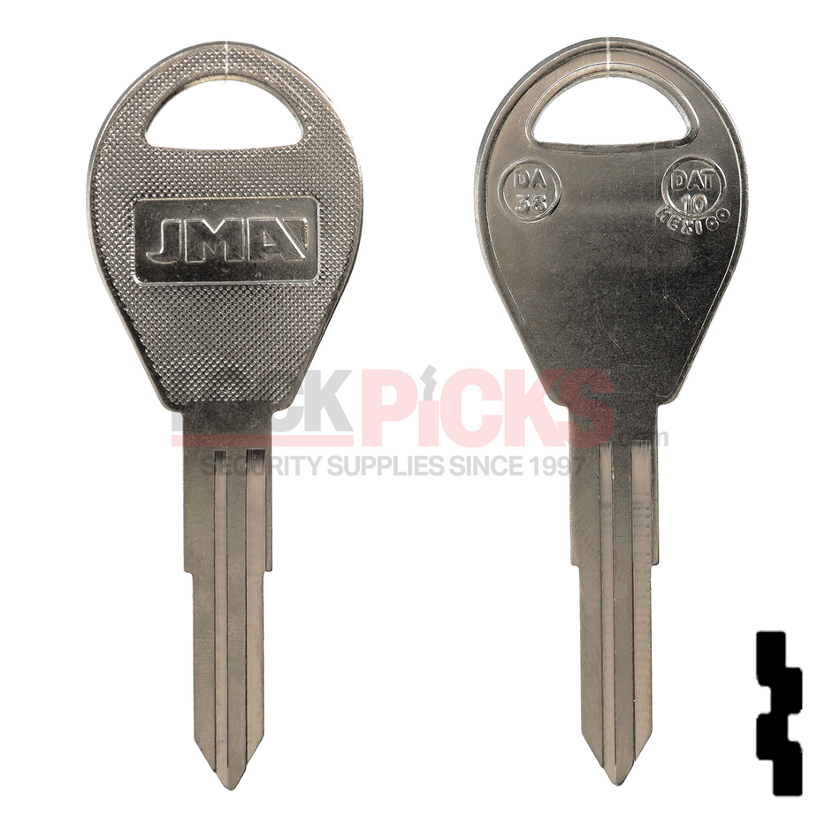 Nissan Key Blank (DA38-NP, DAT-10, X243)