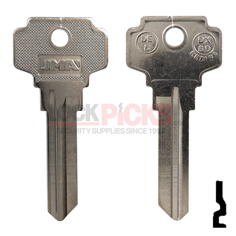 DEXTER (DE8-NP, D1054KA) Key Blank