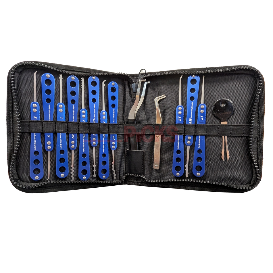 14-Pc. Stainless Steel Lock Pick Set -by H&H
