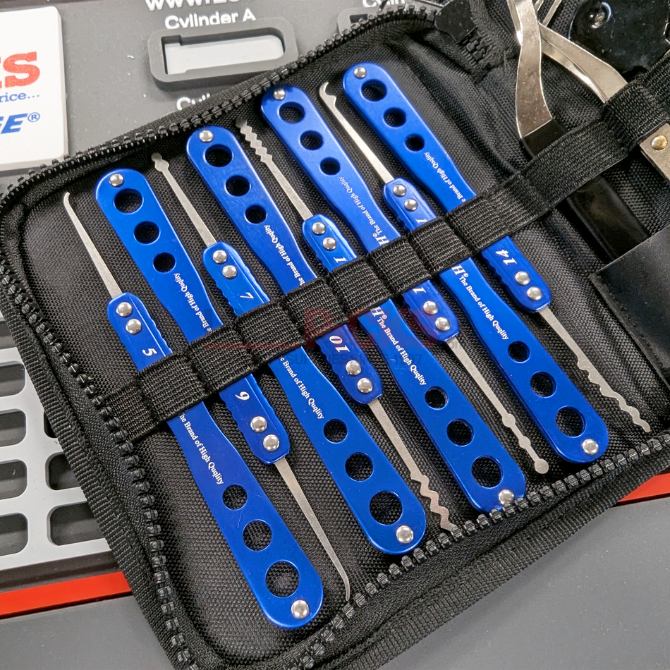 14-Pc. Stainless Steel Lock Pick Set -by H&H