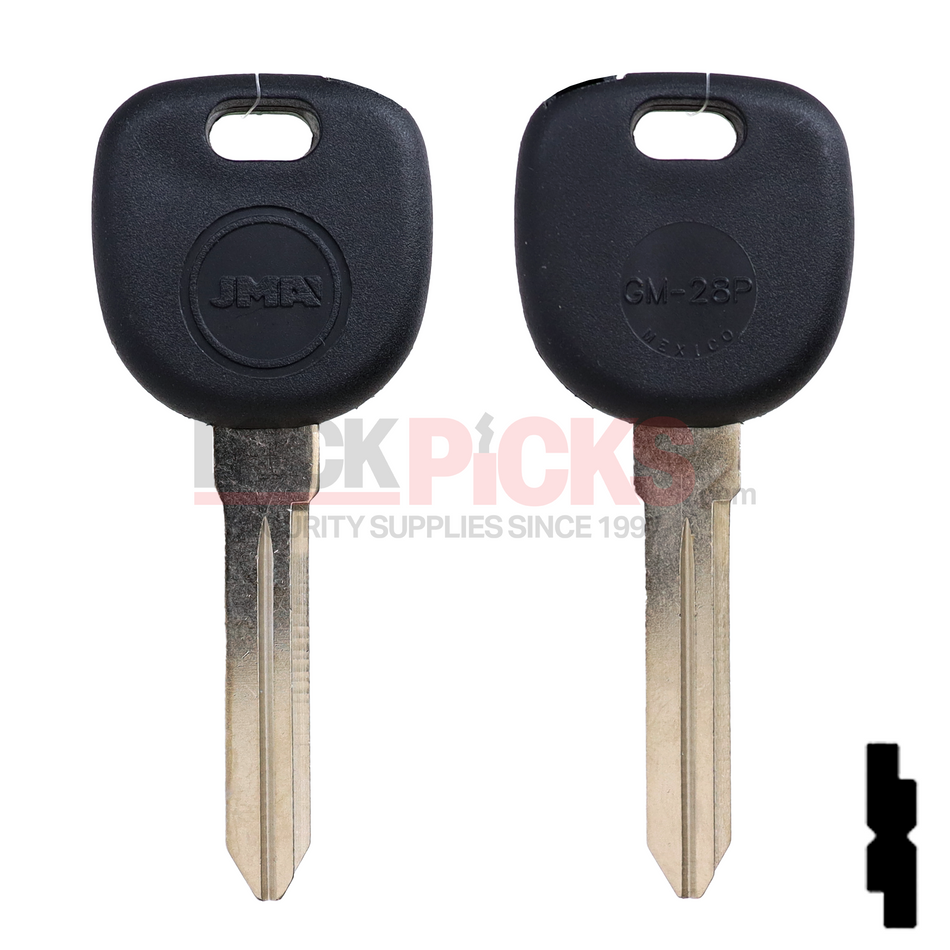 GM (B99PT) T5 Cloneable Transponder Key -by JMA