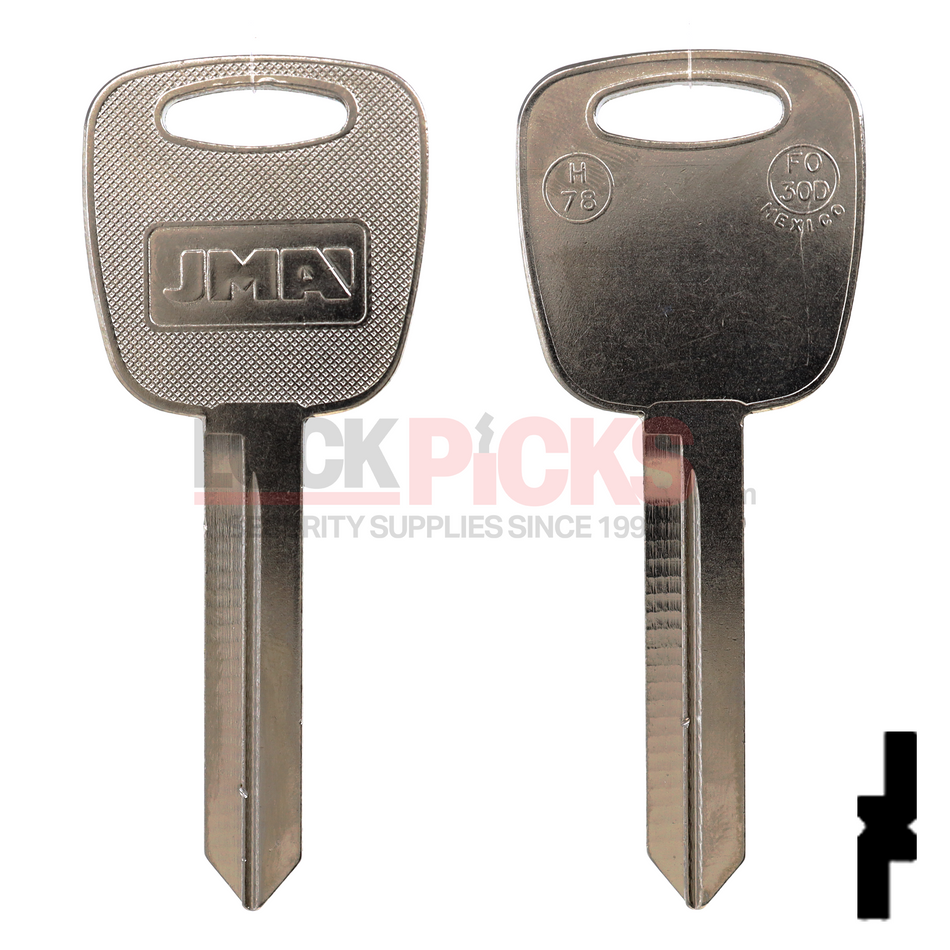 Ford (FO-30D,H78) Key Blank