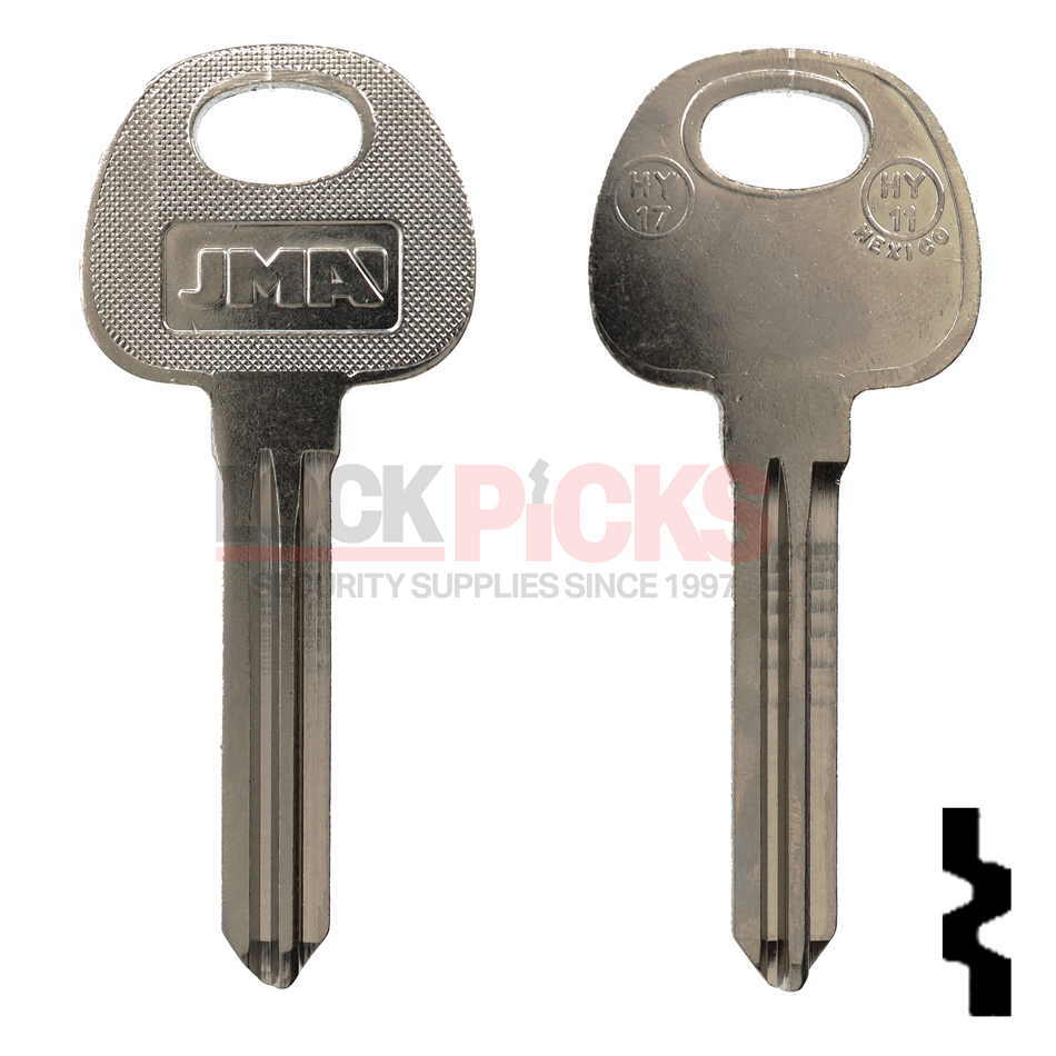 Hyundai Key Blank (H17-NP, HY-11)