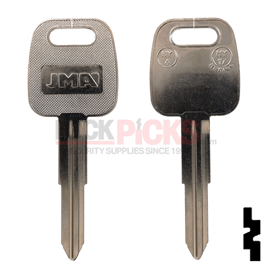 HYUNDAI (HY4-NP, X187) Key Blank