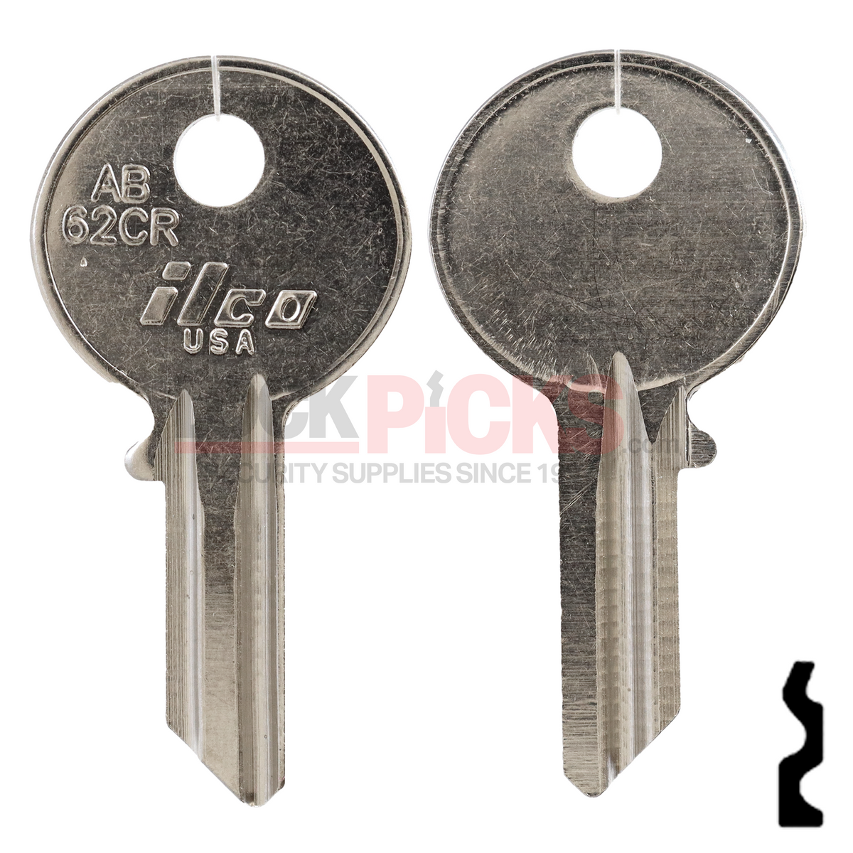 Ab2 Key Abus (AB2, AB62C, CS6) Brass Key Blank | LockPicks.com – Lockpicks.com