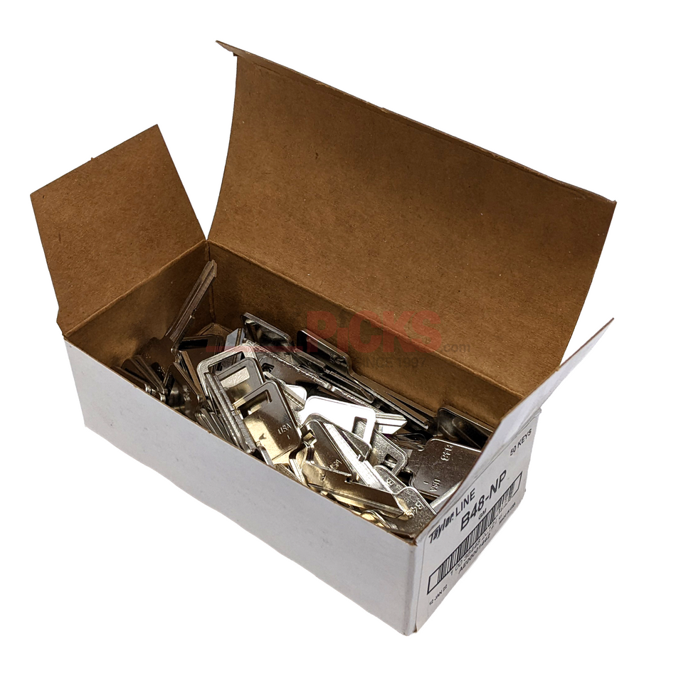 GM (B48-NP,P1098A) 50PK Nickel Plated Key Blank - by Taylor