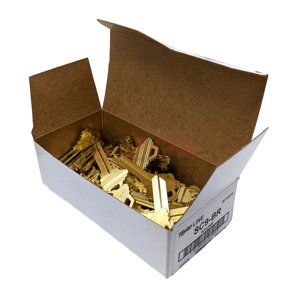 SCHLAGE 'E' (SC9-BR,A1145E) BR 50PK - by Taylor