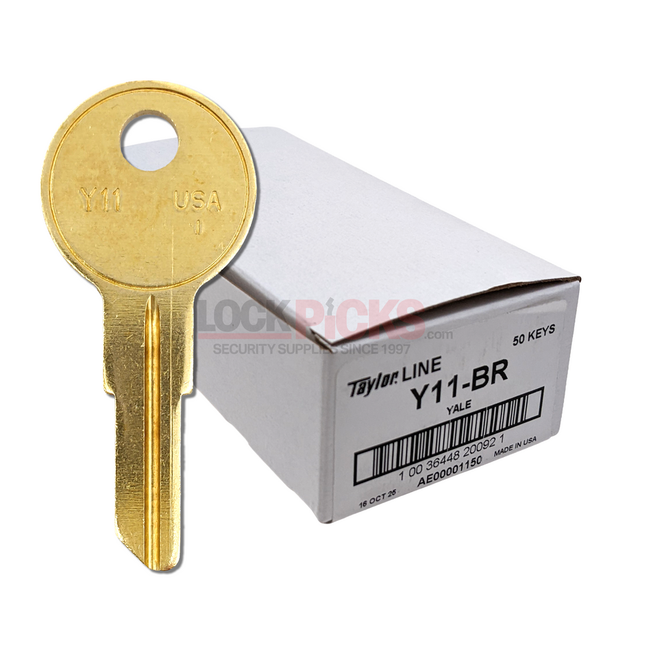 YALE (Y11-BR,O1122)  BR 50PK - by Taylor