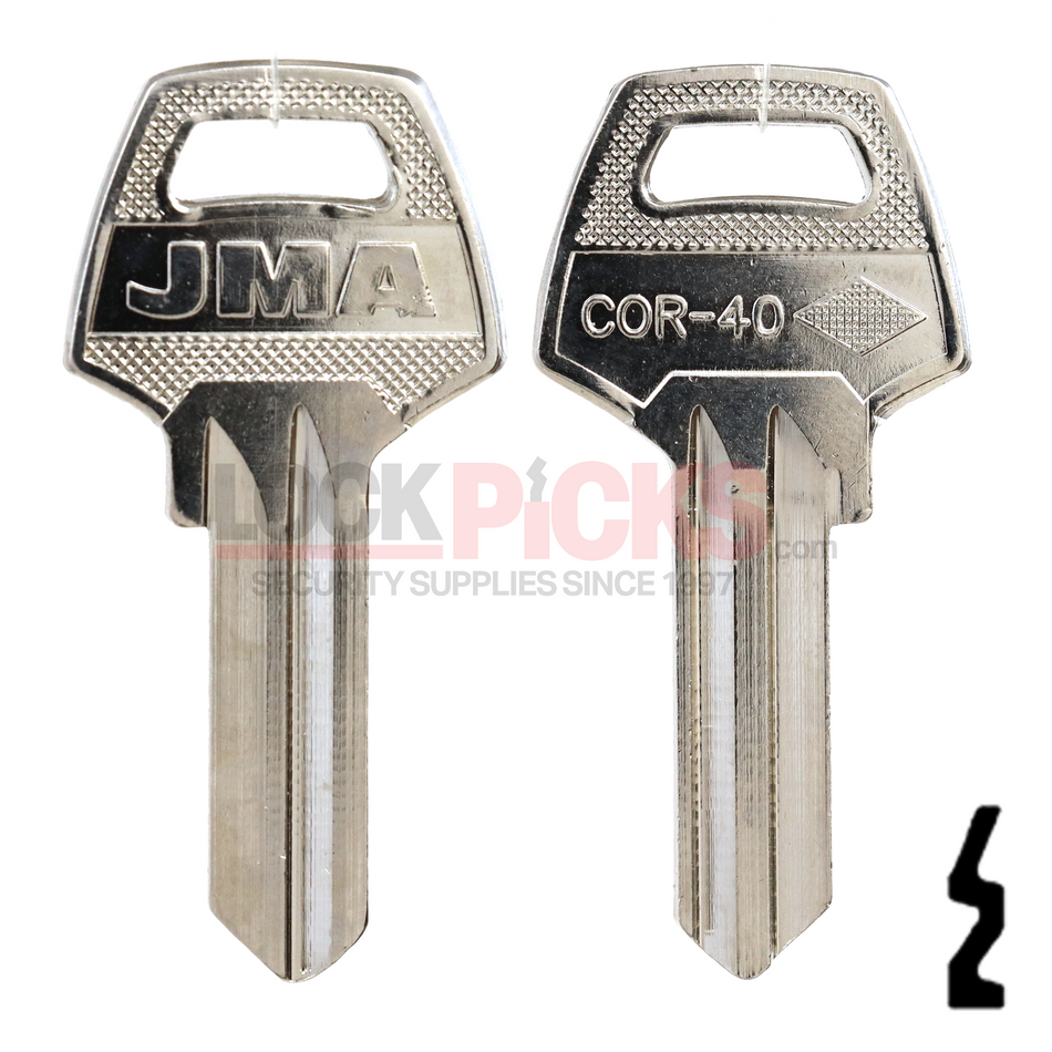 Corbin Padlock Key (CB2, COR-40) NP