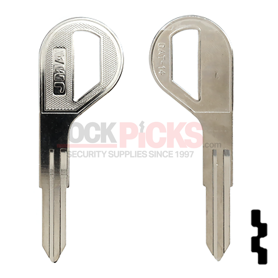 Nissan Key Blank (DA30-NP, DAT-14, X198)