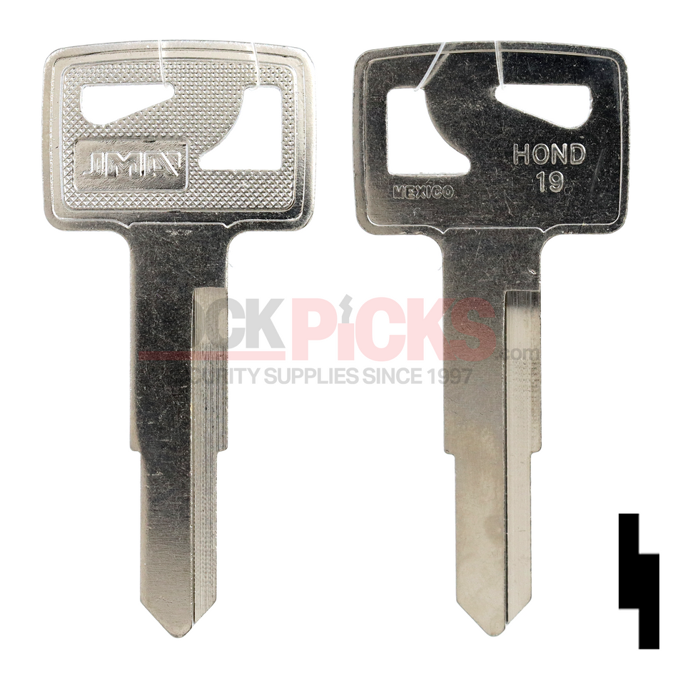 Honda Keyblank (HOND-19, HO58)