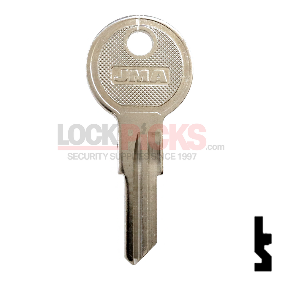 Illinois (ILL7, 1043D) NP Key Blank