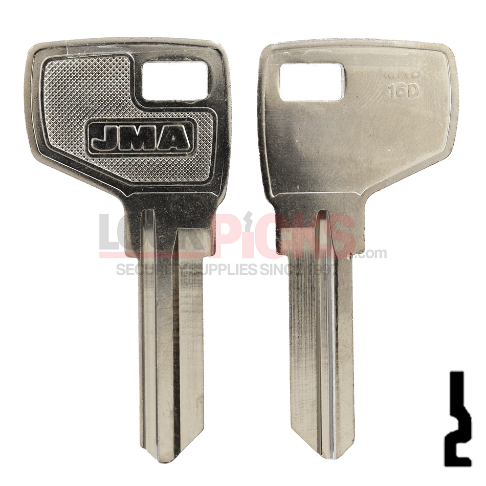 Master Lock (MD17-NP, MAS-16D, MD1054K) Residential Key Blank