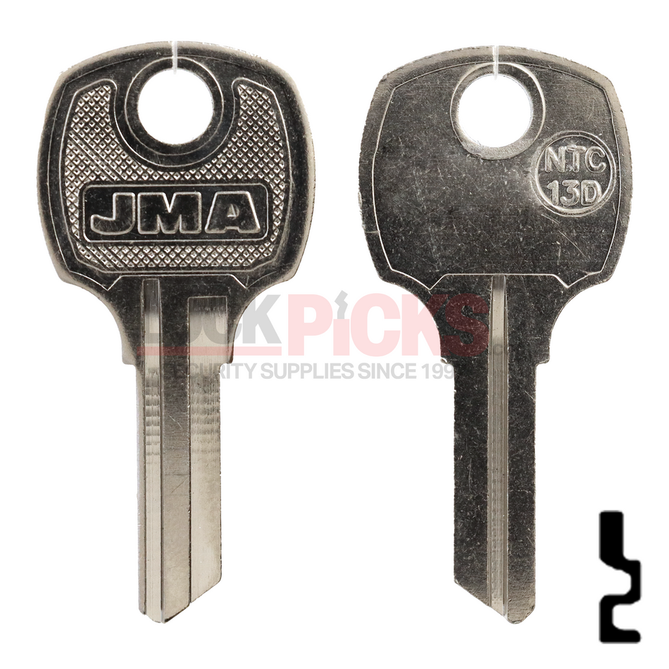 National Cabinet (D8789, NTC-13D,1069E) Key Blank NP