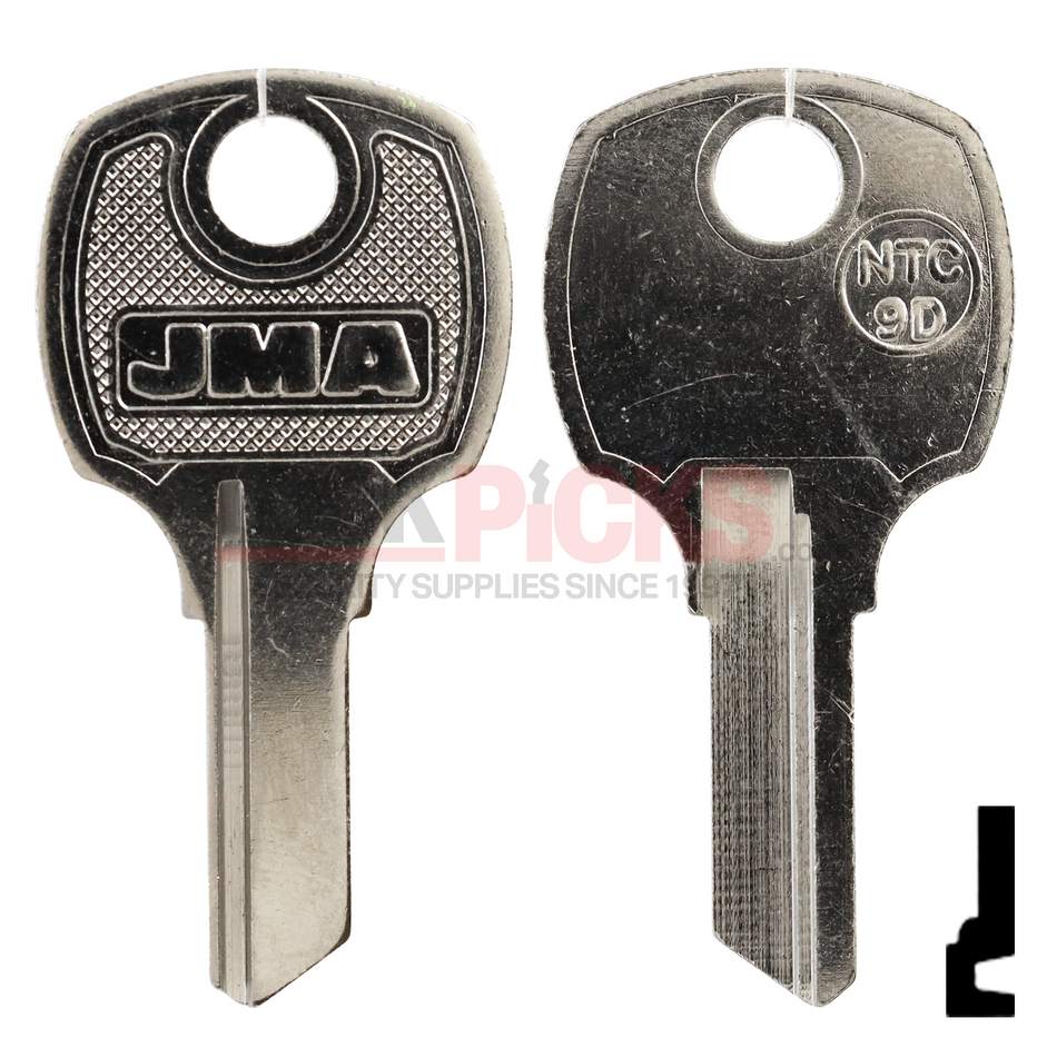 NTC-9D key blank