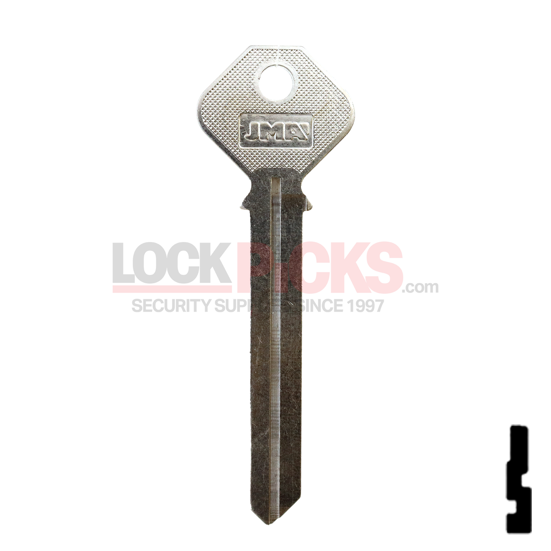 Phillips Mexico (PHI-52L, PHA2) Nickel Plated Brass Key Blank