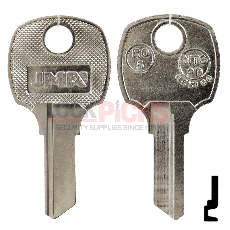 National Cabinet (1069M, NTC-9D, RO5) NP Key Blank