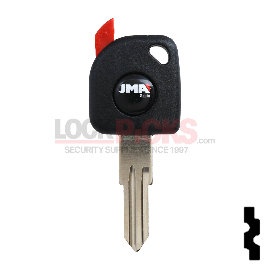 Daewoo (TP00DAE-6-P) Transponder Key Shell -by JMA