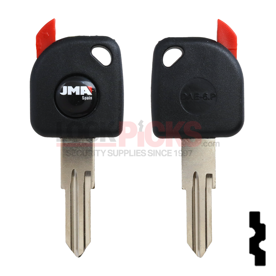 Daewoo (TP00DAE-6-P) Transponder Key Shell -by JMA