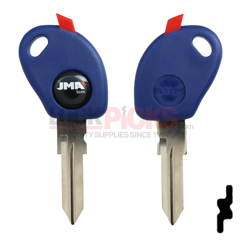 Fiat (GT10BT5-SHELL) Transponder Key Shell -by JMA
