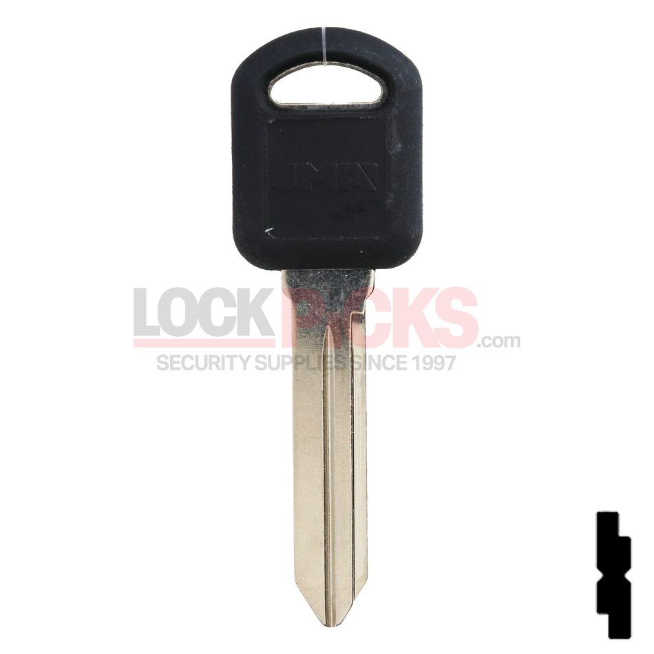 GM (B103PT, 690556) Cloneable 13 Chip Transponder Key -by JMA