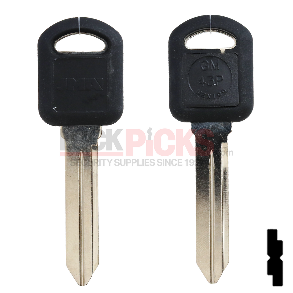 Chevolet (B103-SHELL) Transponder Key Shell -by JMA