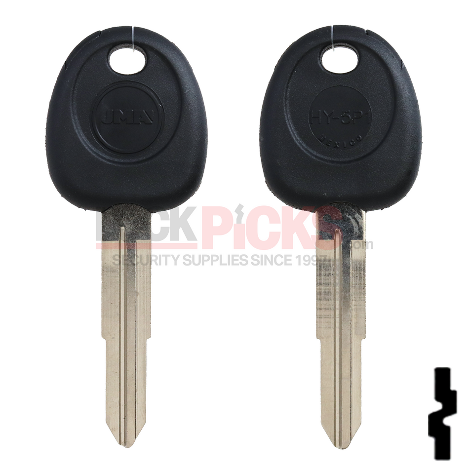 Hyundai (TP00HY-5-P1) Transponder Key Shell -by JMA
